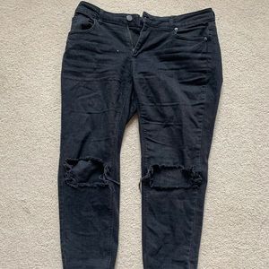 Garage black mom jeans